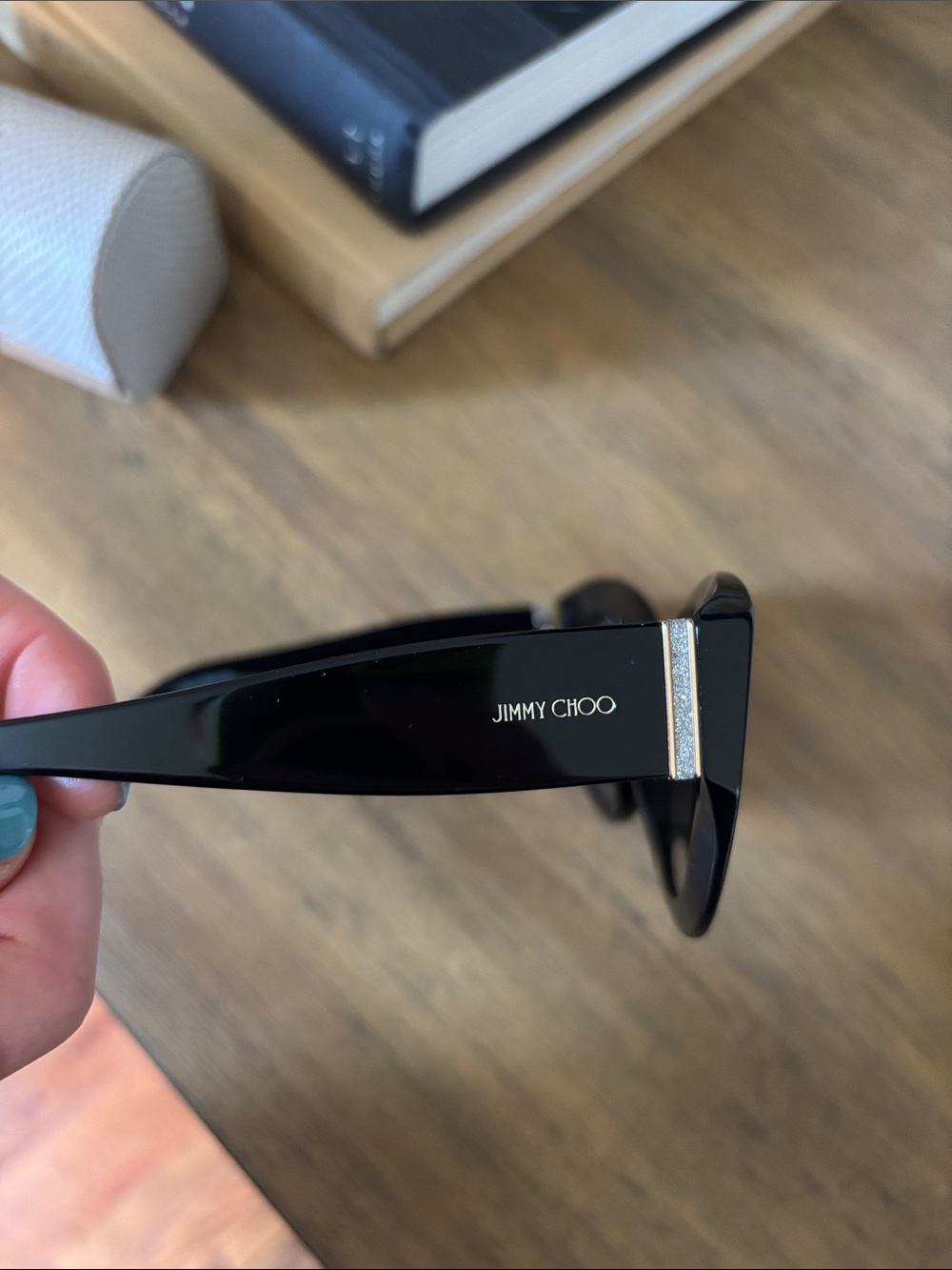 Jimmy Choo Black Cat-Eye Sunglasses XENA/S Model - Picture 4 of 4